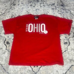Ohio State Buckeyes We’re From Ohio State T-Shirt XL Red Cotton